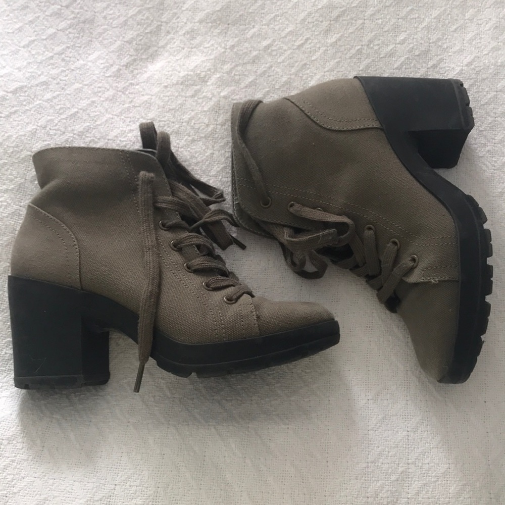 Mix No.6 army green booties
